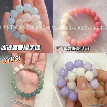 Gradual color imitation of Tigan handheld handhand-hand hand-hand hand-hand hand-hand-hand-hand-hand pupil Buddha puddle playing with bracelet beads