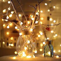 Star moon bay window lights led lights romantic window background string lights decoration ins room layout net red small hanging lights
