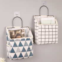 Fabric storage hanging bag wall-mounted wall-mounted dormitory wall storage bag door bathroom hanging bag artifact storage bag