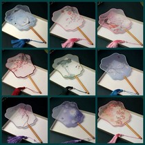 Cluster fan double-sided classical dance fan silk fan fan fan fan fan fan fan fan accessories walk show photo ancient fan