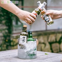 Creative Acrylic Ice Bucket Bar KTV Commercial Champagne Beer Red Wine Household Net Red Ice Cubes high face value