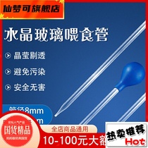 XMK crystal glass feeding straw coral feeding oesophagus coral grain feeder fish tank feeding tool