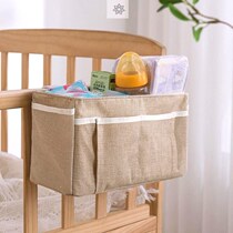 Crib hanging basket headboard containing hanging bag hanging sleeping sleeping room up and down laying crib edge Debris Dormitory Gods bed