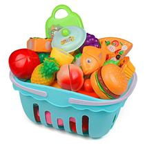 Childrens play house toy kitchen cut vegetables pizza cut fruit toy set baby boy girl cut music