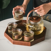 High temperature resistant kettle net red 2023 glass teapot teacup tea set Japanese afternoon tea health