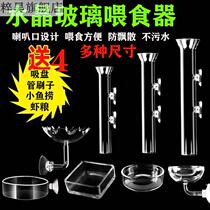 Fish tank feeding tube crystal shrimp feeding tube fish tank feeder glass shrimp basin shrimp feeder bottom fish tank feeder