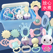 Aierle baby teether toy rattle 3-6-12 months toddler 0-1 year old baby hand grabbing ball educational toys