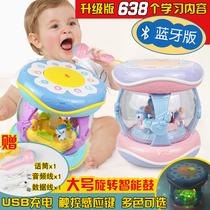 Infant childrens carousel bluetooth hand beat drum music early education puzzle baby 0-6-12 months 1 year old 3 toys