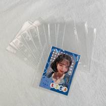 Small cen inner page three hole joblebook handbook taking photo transparent collection photo card notebook replacement