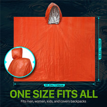 Outdoor wind blanket emergency rain clothes emergency water and rain cloak repeated first aid