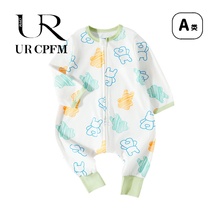 (Trifold Zone) Brand discount store Withdrawal Cupboard Baby Sleeping Bag Spring Autumn Summer Cash baby Sub-legged pure cotton anti-kick quilt