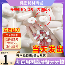 Dentist oral skills test practice resin tooth grain root canal tooth isolated tooth open pulp tooth simulation tooth preparation tooth model