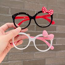 CHILDRENS GLASSES FRAME GIRL CUTE BUTTERFLY KNOT NO LENS GLASSES FRAME LITTLE GIRL SUPER CUTE PHOTO DECORATION GLASSES