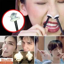 Pull the nose bar to pull the hair wax remove the gross artifact to clean the plaster wax rod for men and womens nostrils