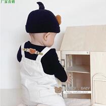 Bib pants anti-shoulder artifact ins bear childrens shoulder straps anti-drop clip baby sling fixed anti-slip shoulder clip