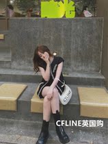Suitable for CELINE Syrene AVA letters Grand LOGO printed smooth cow leather handbag Shoulder Bag Armpit