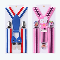Clip childrens performance childrens elastic pants drop clip pants suspenders belt anti-infant students