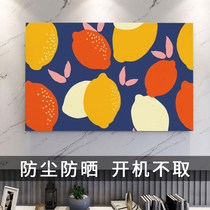 TV hood cover cover dust cover cloth 55 inch 65 inch New LCD wall hanging light luxury simple cover towel