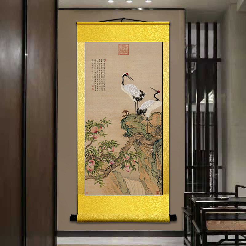 松鹤延年绢本挂画-松鹤延年绢本挂画促销价格、松鹤延年绢本挂画品牌- 淘宝