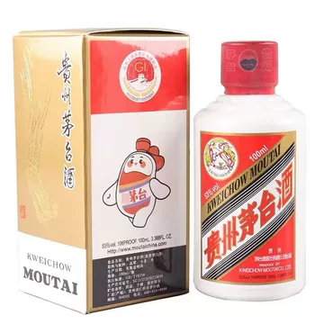 芽台小可愛礼蓋　マオタイ　白酒　100ml×3 53% rakushoji_6931699849998