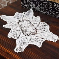 Foreign trade Original single European style Tian Garden Pure Cotton Handmade Crochet Heat Insulation Mat vase tray Cushion Dining Cushion Cup Cushion Decoration
