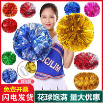 Flower cheerleader with flower pull-ra team flowerball props dance dance square dance children dance competition
