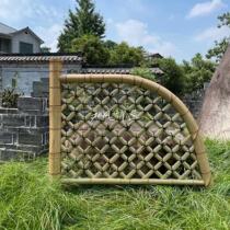 Japanese courtyard withered landscape partition decoration bamboo fence Guangyue Temple outdoor carbonized bamboo flowing water all hand-customized