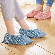 Household indoor shoe cover Machine Room student breathable and comfortable fabric can be washed repeatedly with non-slip foot cover wear-resistant cloth shoe cover