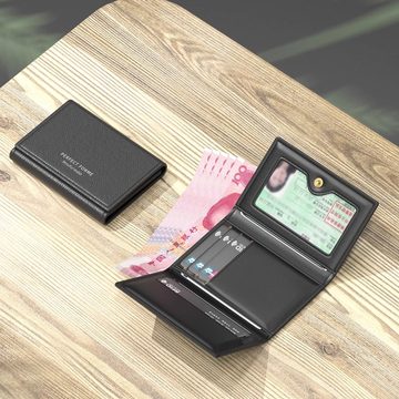 新款高颜值男女通用钱包防消磁多功能大容量三折零钱包证件包卡包