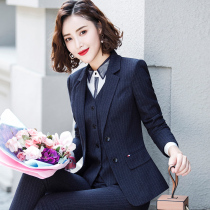 Professional suit female 2021 autumn and winter new work interview fashion temperament ol style business dress capable small suit