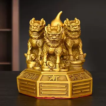 銅器 八卦麒麟振り子陣 運財麒麟 陣福禄麒麟 風水 家住宅 工芸品置物 銅器 八卦麒麟振り子陣 運財麒麟 陣福禄麒麟 風水 家住宅 工芸