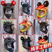 Childrens Balance Bike CINO KUNDO Helmet Decorative Ear Horn Cartoni Full Helmet