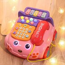 Simulation telephone landline baby childrens toys boy baby music multi-function puzzle early Education Intelligence brain 1 year old 2