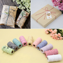 Two-color cotton rope DIY handmade photo album Hand Book cut and paste greeting card double-strand cotton thread shake card tag rope
