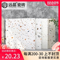 Yuanjing color 600x600 terrazzo floor tiles Nordic living room kitchen bathroom Bathroom wall tiles Courtyard tiles