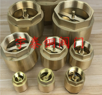 All copper copper core vertical check valve 4 minutes 6 minutes 1 inch 2 inch 3-4 inch internal thread thread tap water check valve