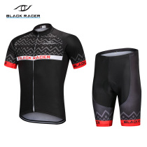 BLACK RACER Summer riding suit mountain bike short sleeve shorts suit mens bike clothing bike gear
