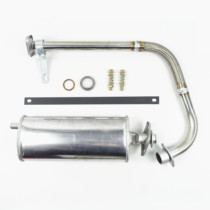 Longxin Zongshen 150 200 250 motorcycle tricycle stainless steel muffler exhaust pipe front section rear smoke tube