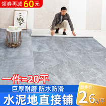 Thickened floor mat Bedroom carpet Large area full-paved home living room waterproof non-slip cement floor plastic carpet Simple