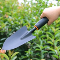 Large gardening shovel small hoe balcony planting vegetables flower digging shovel home Flower black shovel set tools