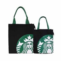 Fashion square large canvas insulation bag portable lunch box bag zipper large hand lunch bag tin foil insulation bag
