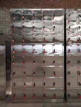 Customized 201 304 stainless steel 40 door hand cabinet troops School Unit storage cabinet factory storage cabinet