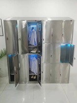 304 Stainless Steel Disinfection Wardrobe Dust-free Workshop Six Door Changing Wardrobe Shoe Cabinet Ozone Germicidal Ultraviolet Cabinet Customize