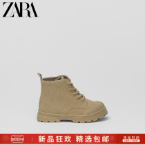 ZARA new childrens shoes baby cow leather toddler Martin boots 16103830107