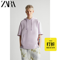 ZARA Discount season] Mens short sleeve hooded sweatshirt Sweater hoodie 04087464648