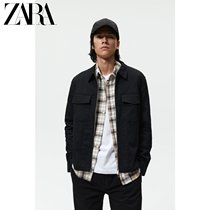 ZARA Spring New Mens Japanese Cargo Pocket Shirt Jacket 1538437 800