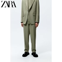 ZARA spring new mens straight drum set of suit Western pants 4439494512