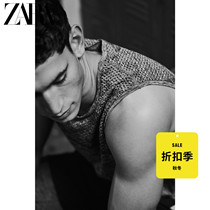 ZARA Sport Series] Mens seamless fabric undershirt T-shirt 00119403803