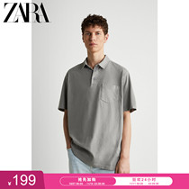 ZARA Autumn Winter New Mens cotton short sleeve POLO T-shirt 06462406802