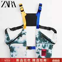 ZARA autumn new mens bag color pattern backpack style leisure portable chest bag 13500620001